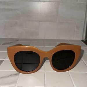 Le Specs Air Heart Sunglasses Color Caramel